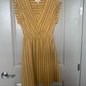 Mustard mini dress